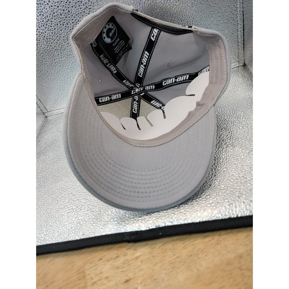 Can Am BRP Logo Khaki Baseball Hat Off Road ATV Motorsports Fitted Size Snapback